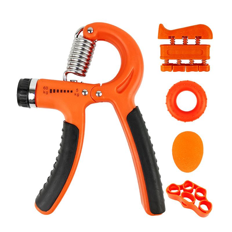 5-Piece Adjustable Resistance Hand Grip Set Color Box Packaged Adult Children Hand Strength Training Set Silicone Grip Balls