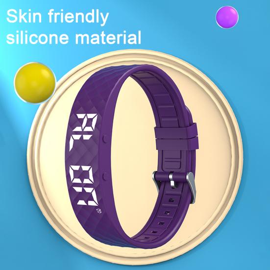 Вібраційний Будильник Годинник Для Глибоко Сплячих Тихе Пробудження Розумний Браслет Чоловіки Жінки Регульований Носимий Вібраційний Ремінець на Зап'ястя