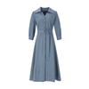 SOUP Shirt-Style Pintuck Belted Dress (Sz4Op30)