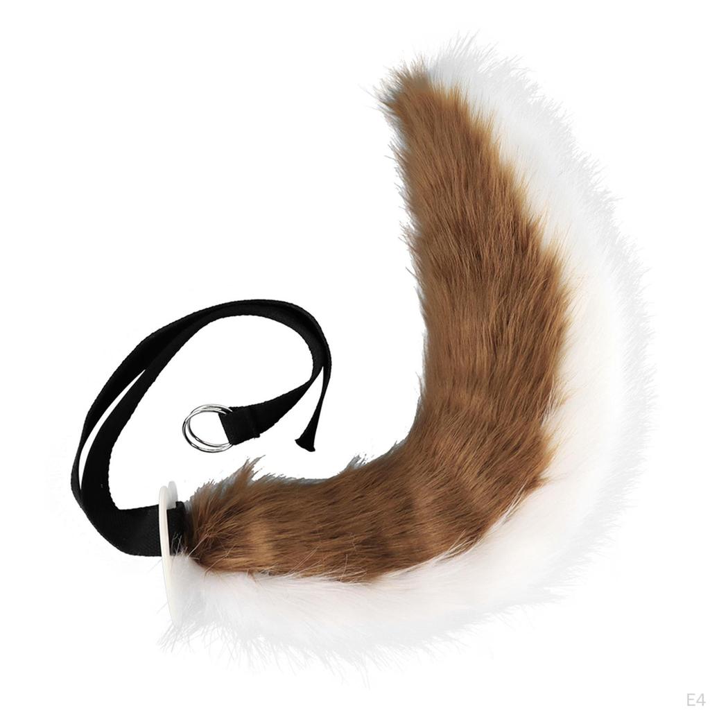 Ears And Tail Set Cosplay Accessories Plush Hair Clip Headwear for Fancy Party