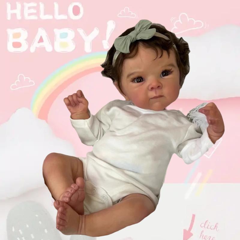 Realistic Reborn 18in Baby Dolls Open Eyes Lifelike Girl Children Toy Xmas Gift