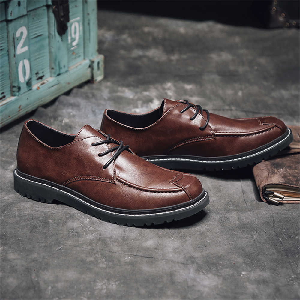 Fashion Number 39 Low-heeled Teenage Shoes Loafers Tenis Outdoor Men's Brown Sneakers Sport Styling Exercise Outside Outing Sabot