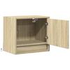 Wall Mounted Nightstands with LED Lights 2 pcs Sonoma Oak
