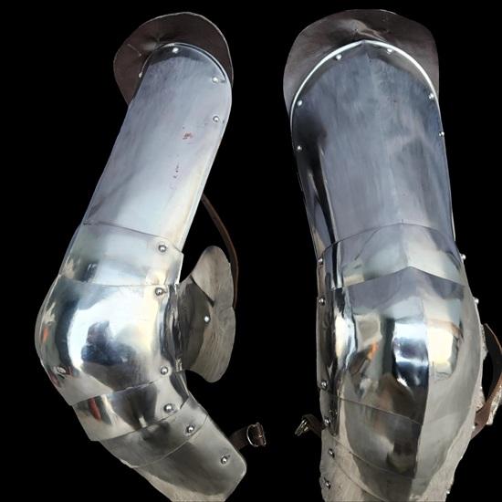 Medieval Knight Leg Armor 18 Gauge Steel Costume Protector LARP Cosplay Halloween Costume Best Gift