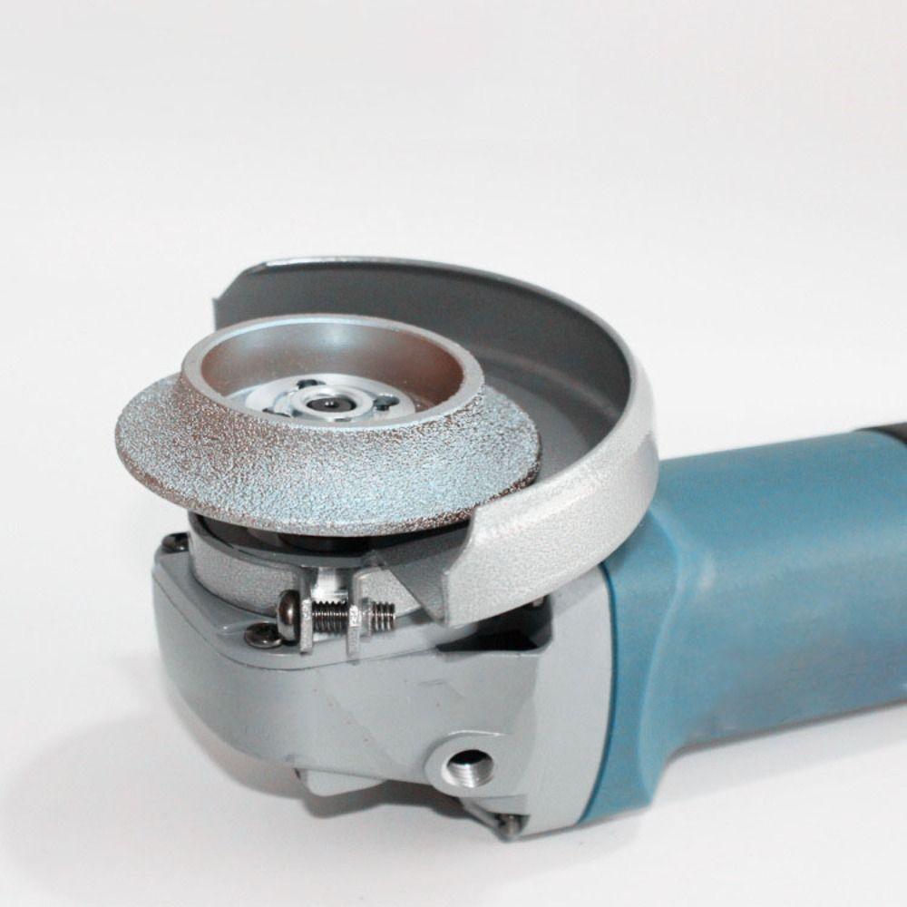Arbor Hole Emery Grinding Wheel Round Shape Demi-bullnose Edge Wheel  Granite Trimming