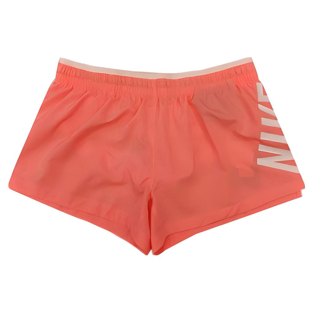 Nike Solid Woven Mid-Rise Straight-Leg Sports Shorts Women Shorts Brown BQ5936-827