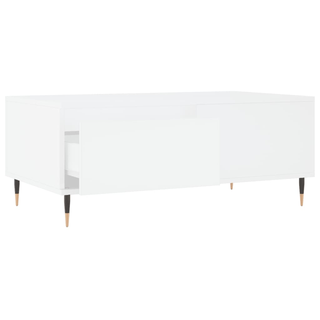  Stolik kawowy, biały 90x50x36,5 cm, materiał drewnopochodny