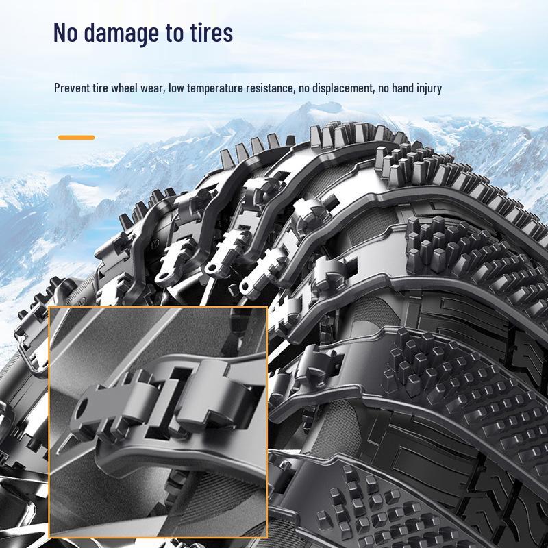 Universal Winter Anti-Skid Tire Chains for Sedans and SUVs