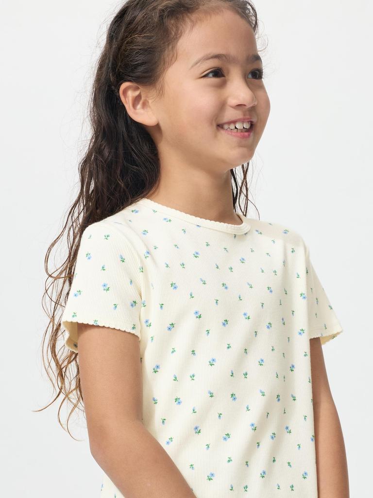 Uniqlo Japan Girls Ribbed T shirT