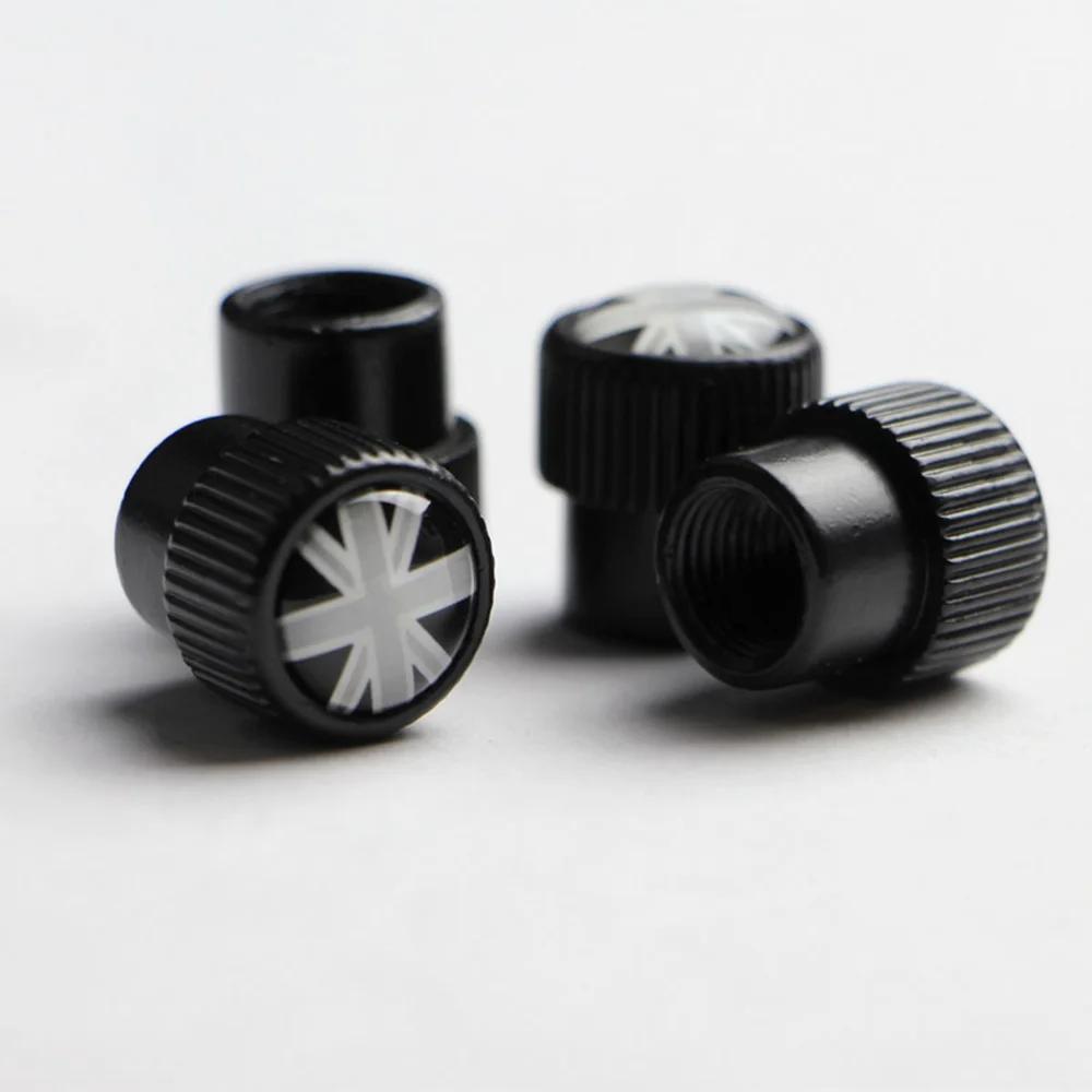

4PCS Car Tire Wheel Rims Stem Air Valve Caps Case Cover Universal Union Jack for Mini Cooper JCW Countryman Clubman Accessories