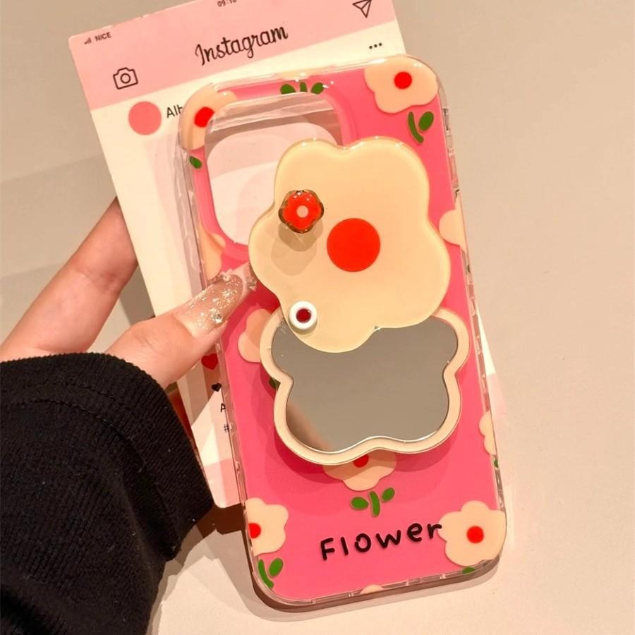 Fiori Rossi Singolo Strato per Custodia Telefono iPhone 16pomax per Apple 15pr 14 Nuovo Modello 13 Cartone Animato 12
