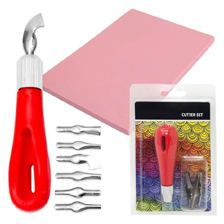 Carving Rubber Stamp Kits with Cutter Tool Rubber Stamp Making Kits for Crafts