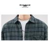 Z974 Retro Japanese Men's Loose Plaid Shirt - Spring/Summer Casual Work Jacket