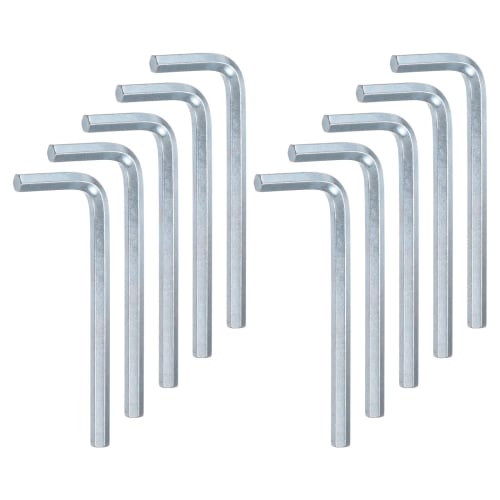 uxcell 10-Piece Hex Wrench Set, 5mm L-Shaped Alloy Steel Hex Keys, Short, Repair Tool for Tightening and Removing Screws, Assembly of Furniture, and B