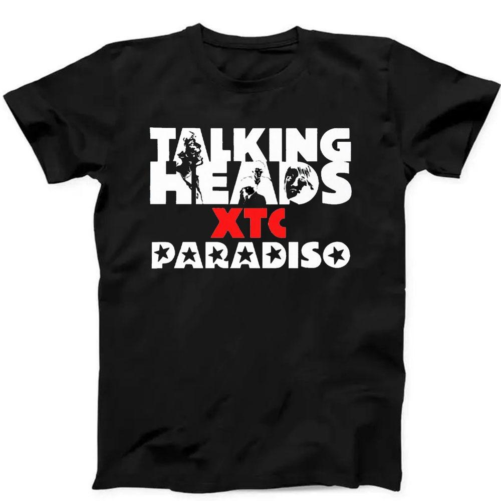 XTC Drums and Wires New Wave Rock Music Gift Black T Shirt Fashionable and Casual Combed Cotton Short Sleeved Round Neck T-shirt