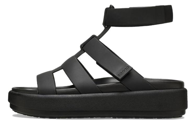 Crocs Brooklyn Luxe Gladiator Sandals Black Women s 209557-060 39-40