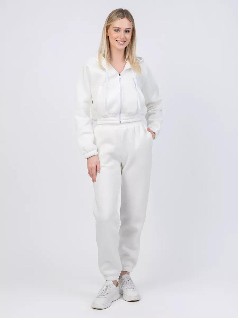 European and American Sports Women's Suit, Zipper Cardigan, Solid Color Top, Long Lace-up Casual Pants Two-piece Set