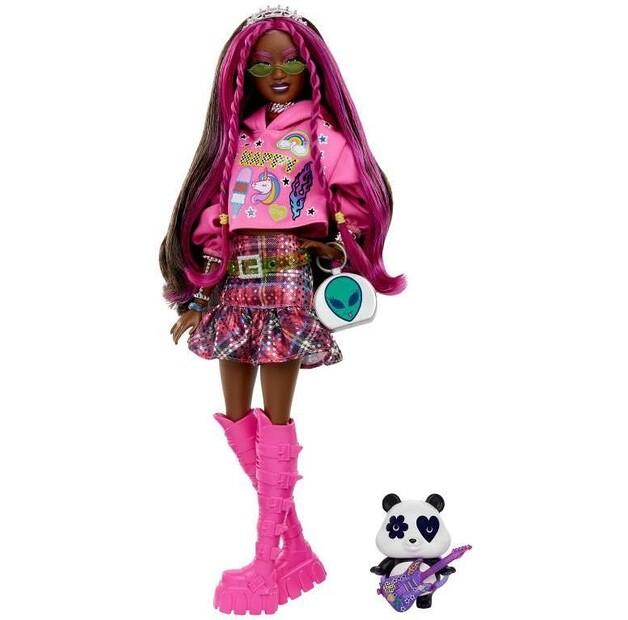 Barbie Extra Doll Pop-Punk Outfit/Pink Hair