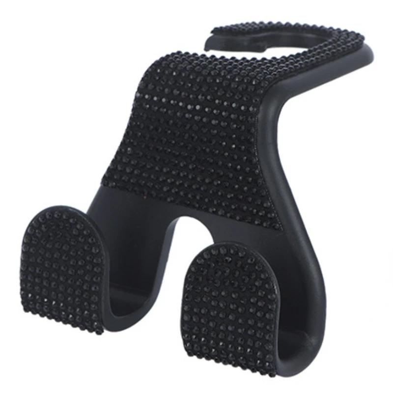 Bling Auto Sitzhaken Clip, Kopfstützenhaken, Strass Diamant Dekoration Halter Auto Aufhänger für Handtaschen Aufbewahrungszubehör