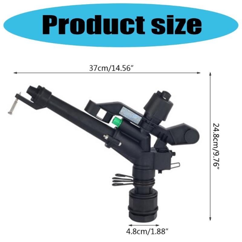 Adjustable Swing Arm Sprinkler Head DN40 Plastic Sprayer Guns 1.5Inch For Farmland Irrigation Corrosion Resistant