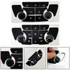 For Buick Verano AC Climate Control Black Button Repair Decal Sticker Set