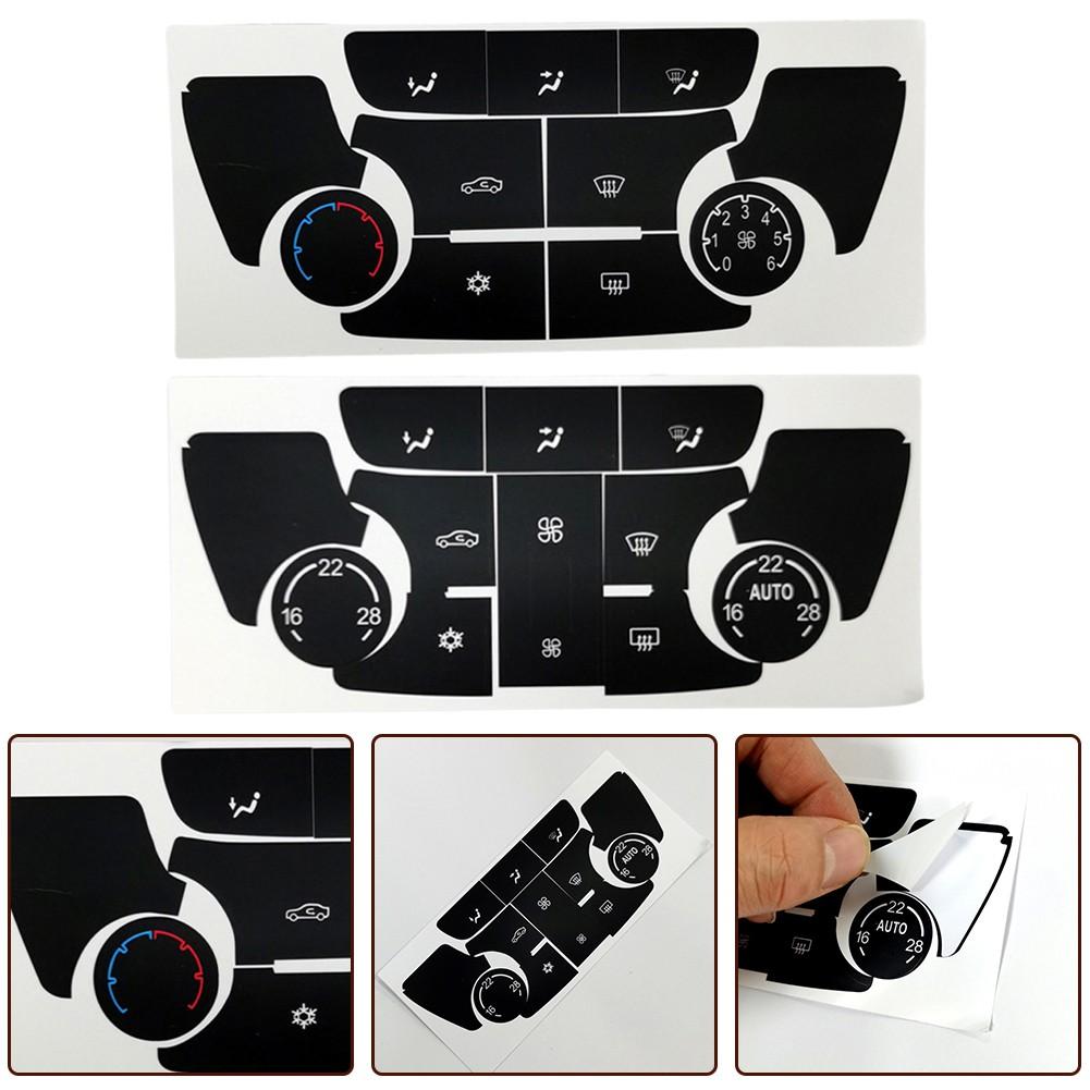 Für Buick Verano AC Klimasteuerung Schwarzer Knopf Reparatur Aufkleber Set