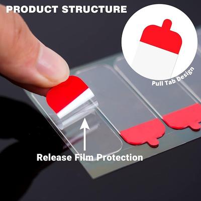 30Pcs/60Pcs/120Pcs Double-Sided Adhesive Tape Transparent Extra Strong Sticky Strip For Photos Decor Crafts Removable Stickers