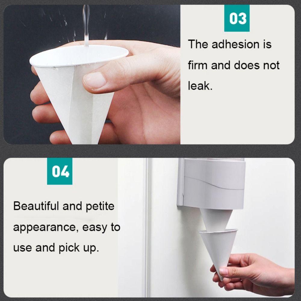 200pcs Leakproof White Paper Cone Cups 3.7/4.5 OZ Shaved Ice Cups Practical Ice Cream Cup  Water