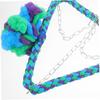 POPETPOP Rope Birds Accessories Cage Triangle Bird Perch Climb The Stairs Toy Parrot Bird Cage Hammock Bird Perch Small Parrot Product Striped Bass