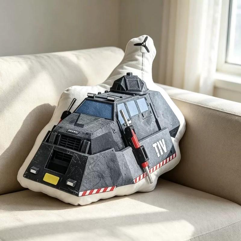  Tiv2 Tornado Intercept Vehicle 2 Static Model Plush Cushion Pillow Collectible Desk Decor Gift For Sci-Fi Vehicle Fans