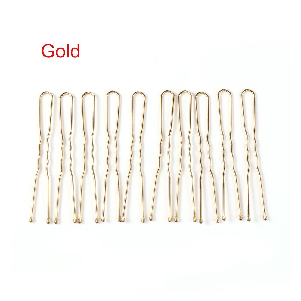 20 Stück / Beutel 5/6/7cm U-förmige Legierung Haarnadeln Wellenförmige Haarspangen Schlichte Metall Haarklammern Haarspangen Brautfrisur Werkzeuge Accessoires