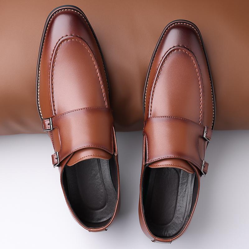 Fashion Leather Shoes For Man Genuine Leather Casual Shoes Fashion Business Oxford Shoes High Quality Designer Work Shoes
