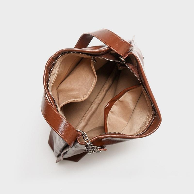 Genuine Leather Women's Bag Niche Soft Leather Tote Bag Versatile Large-capacity Cowhide Single-shoulder Bag