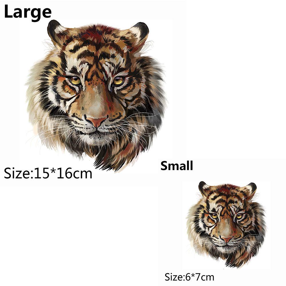 T-shirt con Toppe Tigre Pressa Adesivo a Trasferimento Termico Lavabile di Livello A Applicazioni da Stirare per Decorazione T-shirt Vestiti Stampa DIY