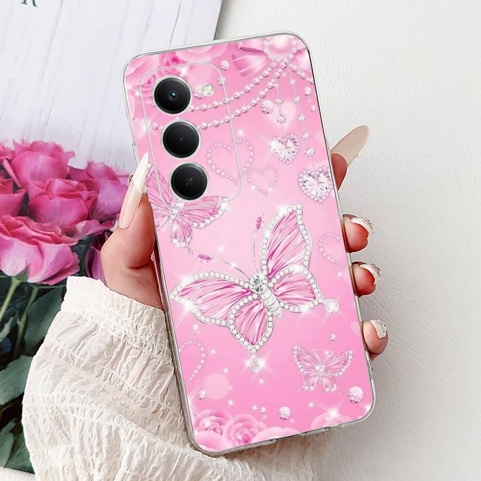 Für Xiaomi Redmi 15 5G Note 15R Elegante Blume Schmetterling Handyhülle Für Redmi Note15R Redmi15 5G Weiche Silikon TPU Hüllen
