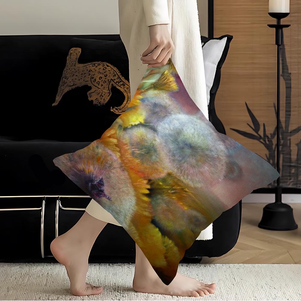 Abstract Dandelion Decorative Room Aesthetics Pillow Case Home Decor Bedroom Sofa Bed Couch Pillow Cover 45x45