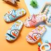 Kinder Hausschuhe Sommer Jungen Mädchen Weiche Sohle Flache Anti-slip Hausschuhe Haushalt Dusche Casual Vielseitige Cartoon Ente Strand Hausschuhe