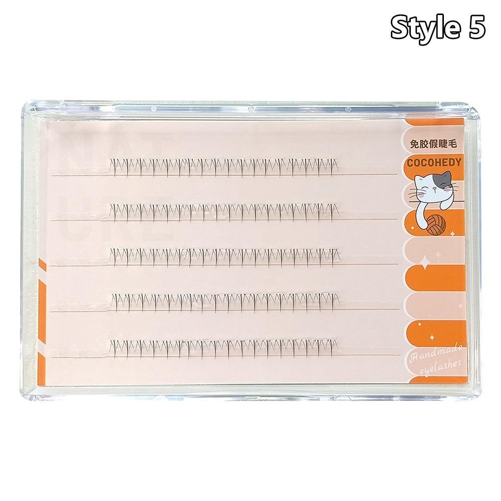 No Need Glue Self Adhesive Cluster Lashes Natural Look Segmented Eyelashes Women's Beauty
