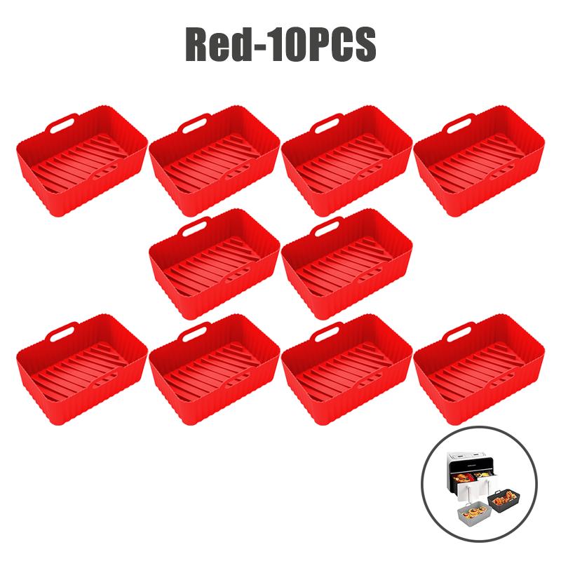 Food Grade Air Fryer Silicone Liners for Ninja Dual Air Fryer Non-Stick Air Fryer Basket Accessories for Ninja