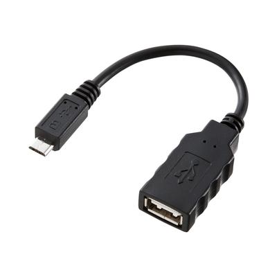 SANWA SUPPLY USB Host Adapter Cable Male To A (MicroB Female), 10cm, AD-USB18