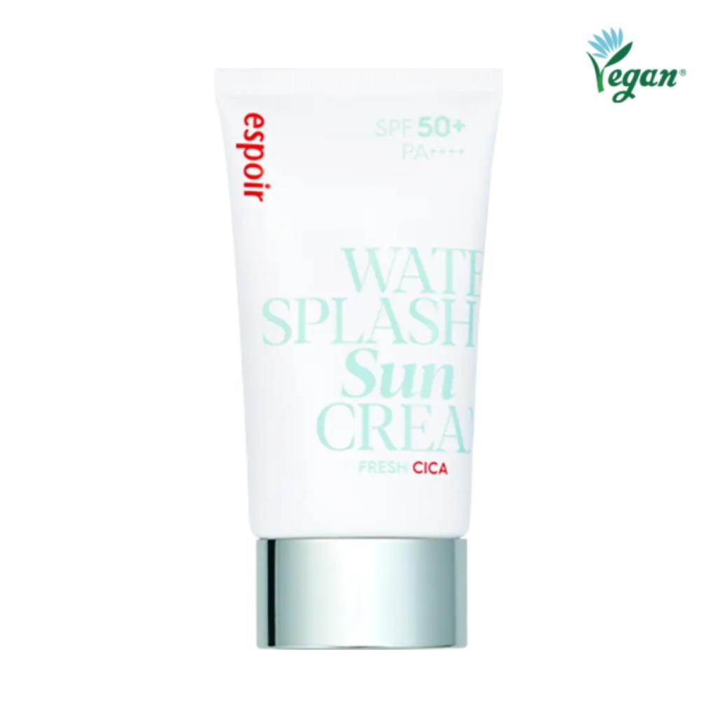 Espoir Water Splash Fresh Cica Sunscreen SPF50+ PA++++ – 60ml (Lightweight, Soothing)