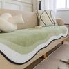 Sofa Covers Super Soft Plush Sectional Couch Furry Non Slip Sofa Slipcover Furniture Protec Irregularity Cushion Carpet Bath Mat