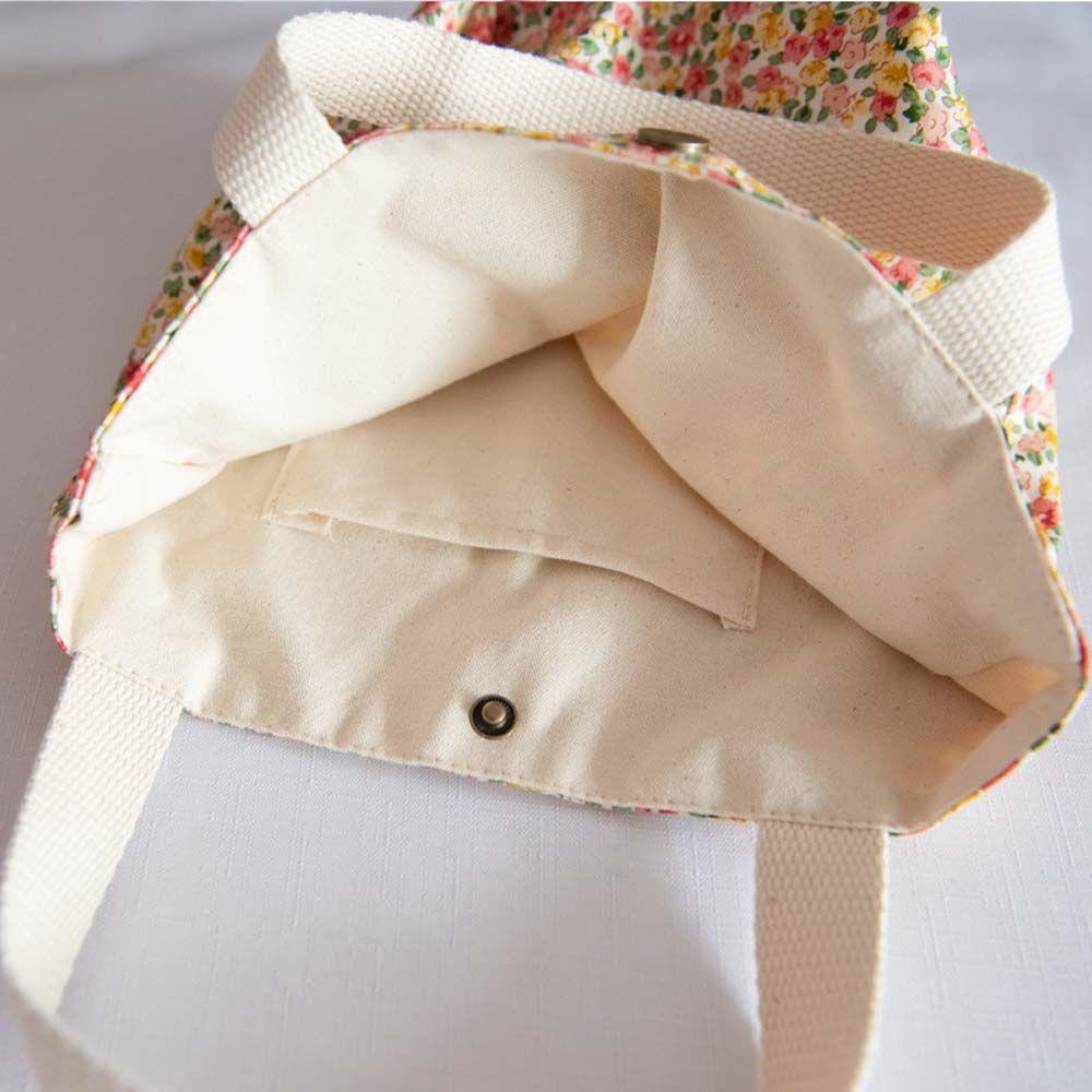 Bag Flowers Lunch Box Country Style Floral Canvas Bag Printing Tote Bag Lunch Bag Women Handbags