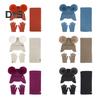 3 Pcs/Set Children Winter Hat Scarf Gloves Set Thick Knitted Ear Protection Cap Gloves Stretchy Windproof Winter Outdoor Cycling Dome Beanie Neck