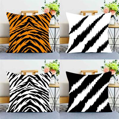 1PC Cool Tiger Claws Tiger Stripes Pillow Case Square  Bedroom Sofa Leisure Comfort Cushion Car Home Decoration