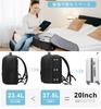 HP Hope Travel Backpack, Anti-Theft Travel Backpack for Women, Expandable Backpack for Travel, Hiking, Weekenders, with USB Charging Port (Black)