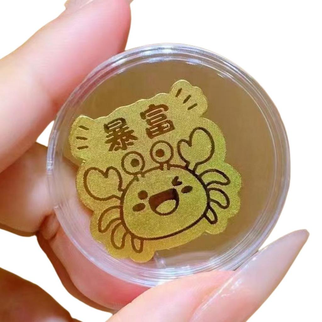 New Foot Gold 999 Mobile Sticker: 2mg Gold for Wealth, Happiness, Peace & Joy