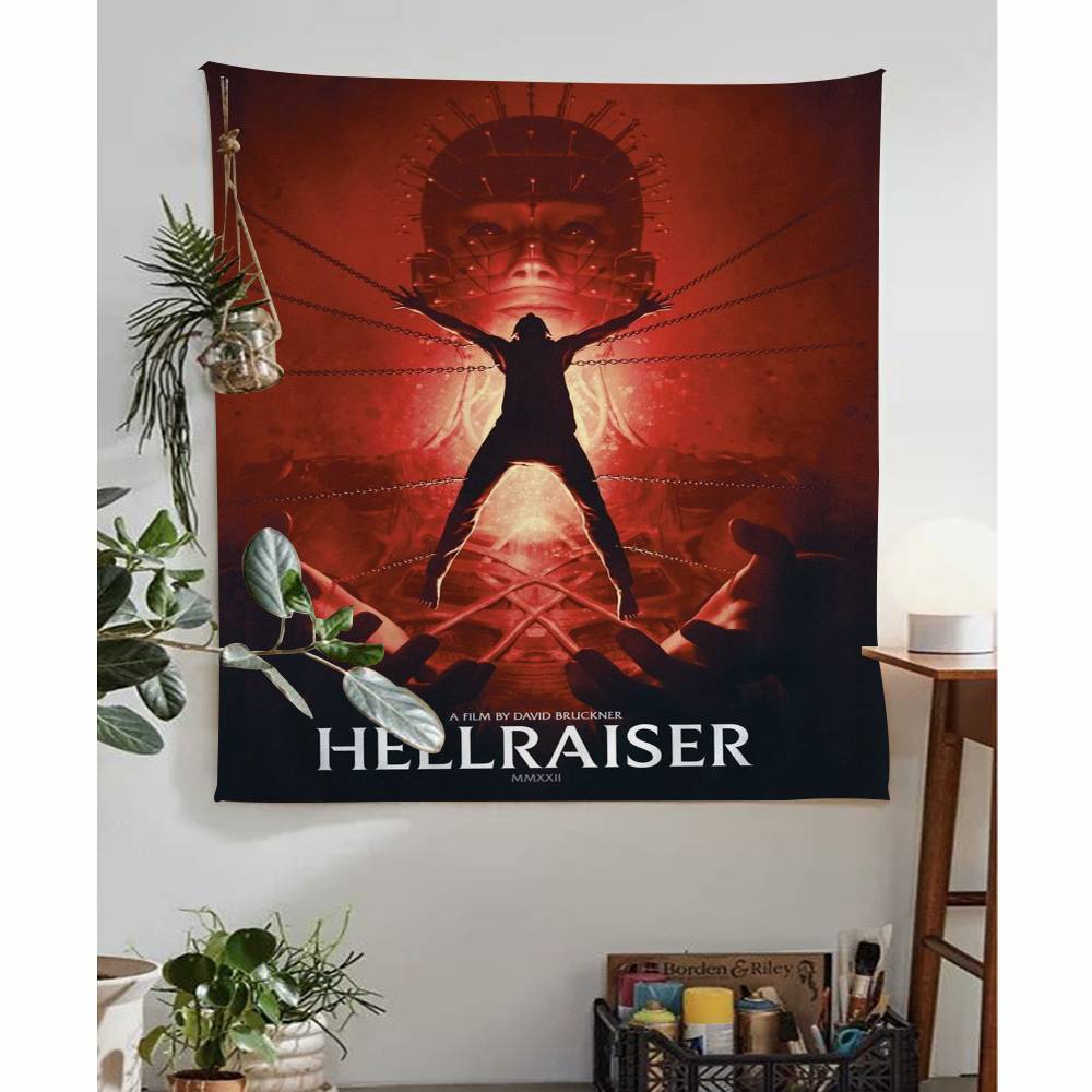 Classic Hellraiser Movie Tapestry Wall Hanging Cheap Hippie Wall Hanging Bohemian Wall Tapestries Mandala Wall Hanging Sheets