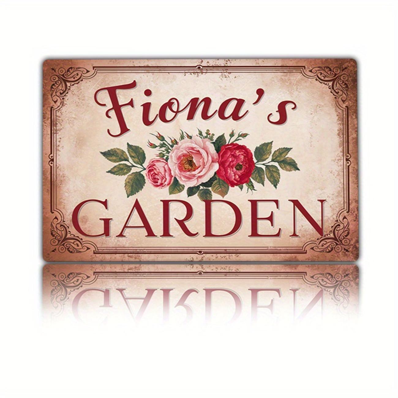 

Personalized Vintage Metal Tin Sign Custom Name Text Farmhouse Garden Kitchen Wall Decor белый