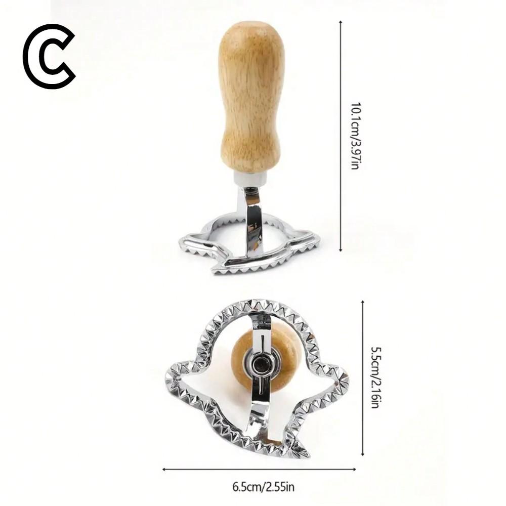 Zinc Alloy Biscuit Cutter Bat Pumpkin Ghost Ravioli Stamp Maker Cutter with Roller Wheel DIY Baking Mold Halloween Party Decor